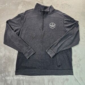 New Era Mens 2XL Charcoal Heather Normal Pride Quarter Zip Pullover Sweatshirt